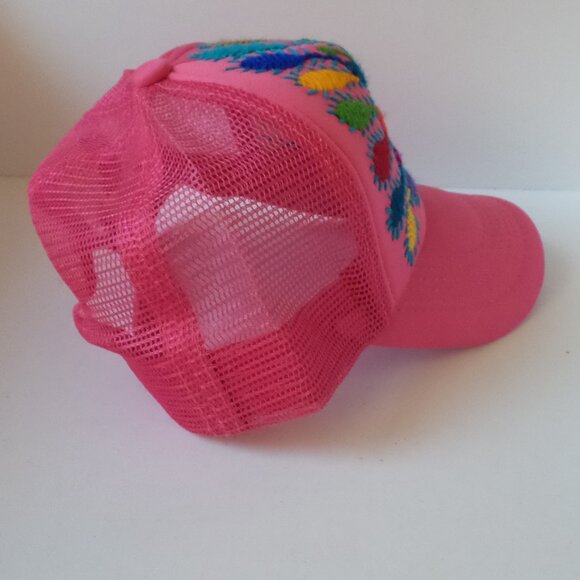Embroidered peacock hat